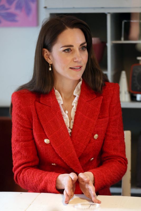 KATE MIDDLETON at Lego Foundation Playlab in Copenhagen 02/22/2022