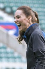 KATE MIDDLETON at Twickenham Stadium at England Rugby Training Session 02/02/2022