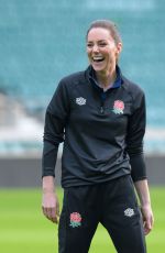 KATE MIDDLETON at Twickenham Stadium at England Rugby Training Session 02/02/2022