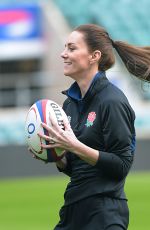 KATE MIDDLETON at Twickenham Stadium at England Rugby Training Session 02/02/2022