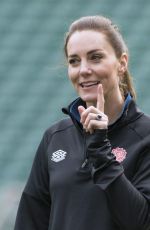 KATE MIDDLETON at Twickenham Stadium at England Rugby Training Session 02/02/2022