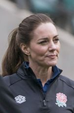 KATE MIDDLETON at Twickenham Stadium at England Rugby Training Session 02/02/2022