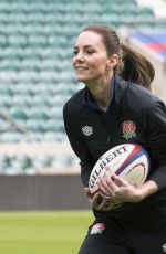 KATE MIDDLETON at Twickenham Stadium at England Rugby Training Session 02/02/2022