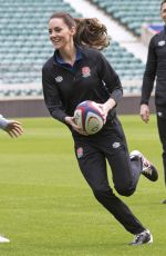 KATE MIDDLETON at Twickenham Stadium at England Rugby Training Session 02/02/2022