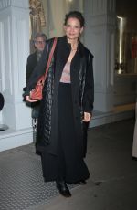 KATIE HOLMES Night Out in New York 02/10/2022