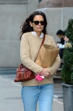 KATIE HOLMES Out and About in New York 02/11/2022