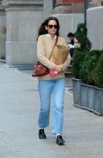 KATIE HOLMES Out and About in New York 02/11/2022