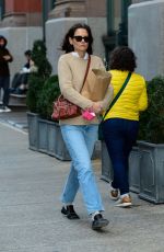 KATIE HOLMES Out and About in New York 02/11/2022