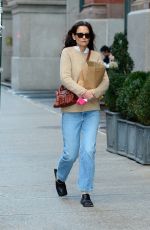 KATIE HOLMES Out and About in New York 02/11/2022