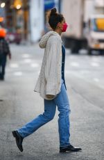 KATIE HOLMES Out in New York 02/09/2022