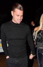 KATIE PRICE and Carl Woods Out for Dinner on His Birthday in London 02/15/2022