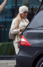 KATIE PRICE Leaves Her Hotel in Liverpool 02/05/2022