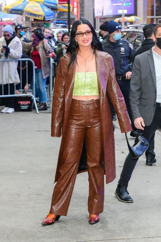 KATY PERRY Arrives at Good Morning America in New York 02/22/2022