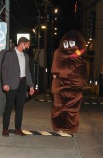 KATY PERRY Dressed as Poop Leaves El Capitan Entertainment Centre in Hollywood 02/24/2022