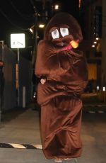 KATY PERRY Dressed as Poop Leaves El Capitan Entertainment Centre in Hollywood 02/24/2022
