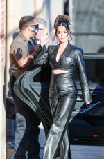 KATY PERRY in Black Leather Arrives at El Capitan Entertainment Centre in Hollywood 02/24/2022