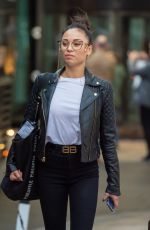 KATYA JONES Leaves Her Hotel in Liverpool 02/03/2022