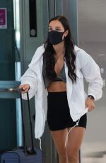 KAYLA ISTINES and Jae at Adelaide Airport 02/04/2022