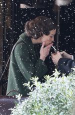 KEIRA KNIGHTLEY on the Set of Boston Strangler in Boston 01/31/2022