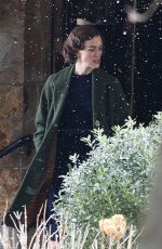 KEIRA KNIGHTLEY on the Set of Boston Strangler in Boston 01/31/2022