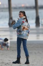 KELLY GALE and Joel Kinnaman on the Beach in Venice 02/04/2022