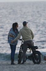 KELLY GALE and Joel Kinnaman on the Beach in Venice 02/04/2022