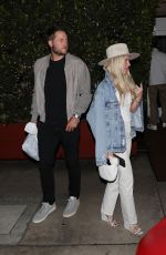 KELLY HALL Out for Dinner in Santa Monica 02/06/2022