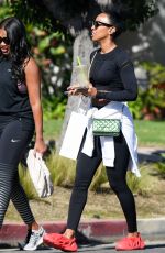 KELLY ROWLAND Leaves a Gym in Los Angeles 02/07/2022