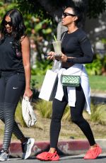 KELLY ROWLAND Leaves a Gym in Los Angeles 02/07/2022