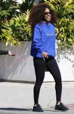 KELLY ROWLAND Out and About in Beverly Hills 02/25/2022
