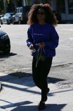 KELLY ROWLAND Out and About in Beverly Hills 02/25/2022