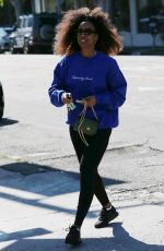 KELLY ROWLAND Out and About in Beverly Hills 02/25/2022