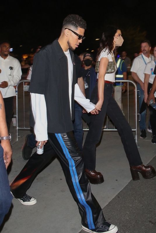 KENDALL JENNER and Devin Booker Leaves Super Bowl LVI at SoFi Stadium in Inglewood 02/13/2022