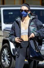 KENDALL JENNER and HAILEY BIEBER at a Pilates Studio in West Hollywood 02/03/2022