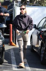 KENDALL JENNER and HAILEY BIEBER at a Pilates Studio in West Hollywood 02/03/2022