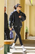 KENDALL JENNER and HAILEY BIEBER at a Pilates Studio in West Hollywood 02/03/2022