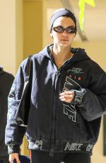 KENDALL JENNER and HAILEY BIEBER at a Pilates Studio in West Hollywood 02/03/2022