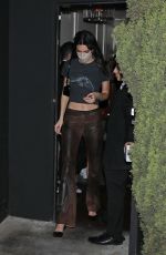 KENDALL JENNER Arrives at The Nice Guy in West Hollywood 02/07/2022