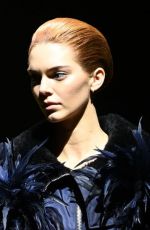 KENDALL JENNER at Prada Fall/Winter 2022/2023 Fashion Collection Unveiling at Milan Fashion Week 02/24/2022