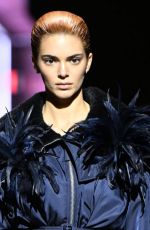 KENDALL JENNER at Prada Fall/Winter 2022/2023 Fashion Collection Unveiling at Milan Fashion Week 02/24/2022