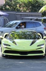 KENDALL JENNER Drives Her Ferrari Out in Bel Air 01/30/2022