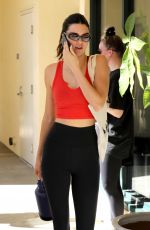 KENDALL JENNER Leaves Her Daily Pilates Class in West Hollywood 02/10/2022