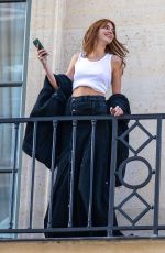 KENDALL JENNER on a Balcony in Paris 02/28/2022