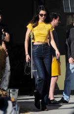 KENDALL JENNER on the Set of a Photoshoot in Los Angeles 02/07/2022