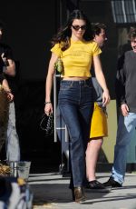 KENDALL JENNER on the Set of a Photoshoot in Los Angeles 02/07/2022