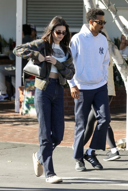 KENDALL JENNER Out for Lunch with Fai Khadra in West Hollywood 02/05/2022