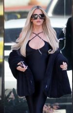 KHLOE KARDASHIAN Out and About in Burbank 02/10/2022