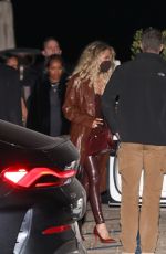 KHLOE KARDASHIAN Out with Friends at Nobu in Malibu 02/26/2022