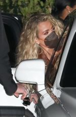 KHLOE KARDASHIAN Out with Friends at Nobu in Malibu 02/26/2022