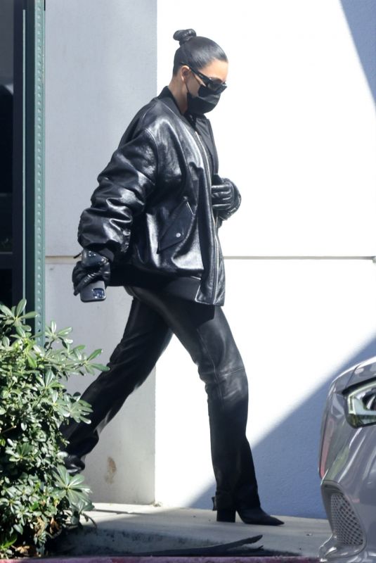 KIM KARDASHIAN Arrives Back in Los Angeles 02/26/2022